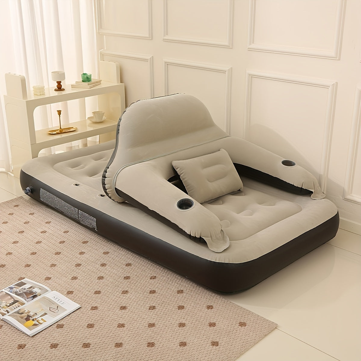 AirComfort Mattress - Opblaasbaar met Rugsteun voor Luxe