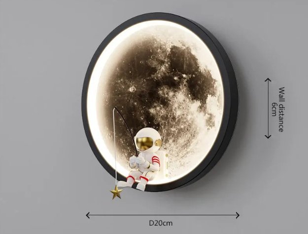 Spacelume - Maan LED Wandlamp