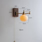 ChicGlow - Elegante Wandlamp van Hout en Keramiek