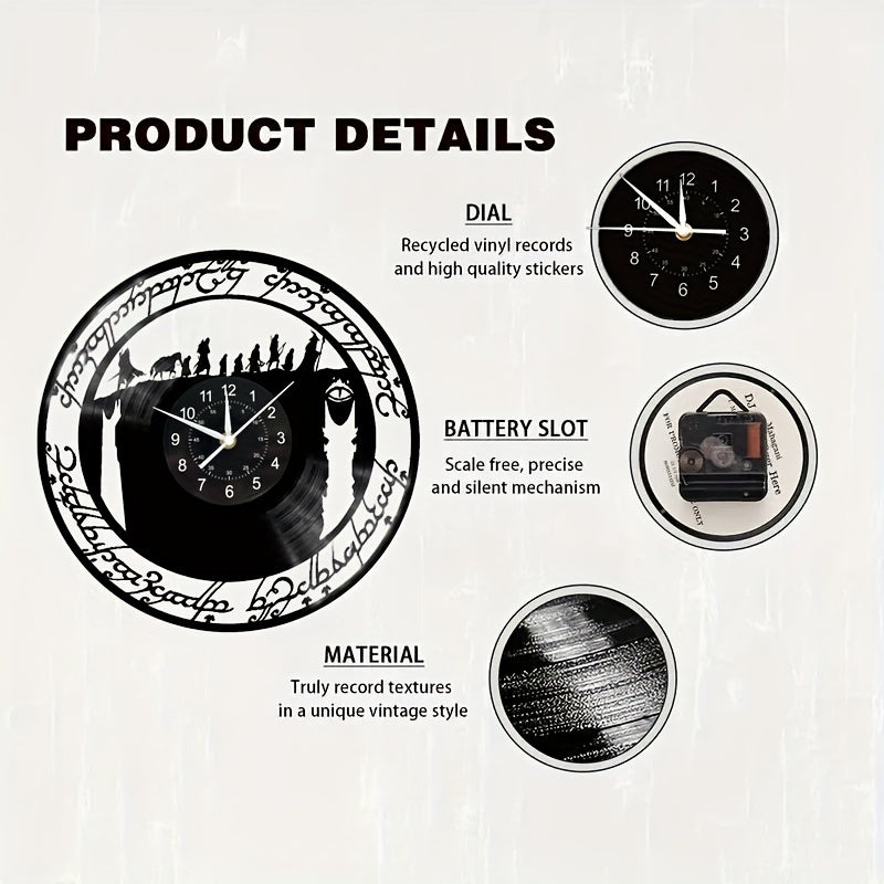 MythicWarrior Clock - Stijlvolle Vinyl Wandklok