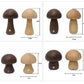 Mushroomlight - Draadloze Houten Paddenstoel LED Nachtlampje