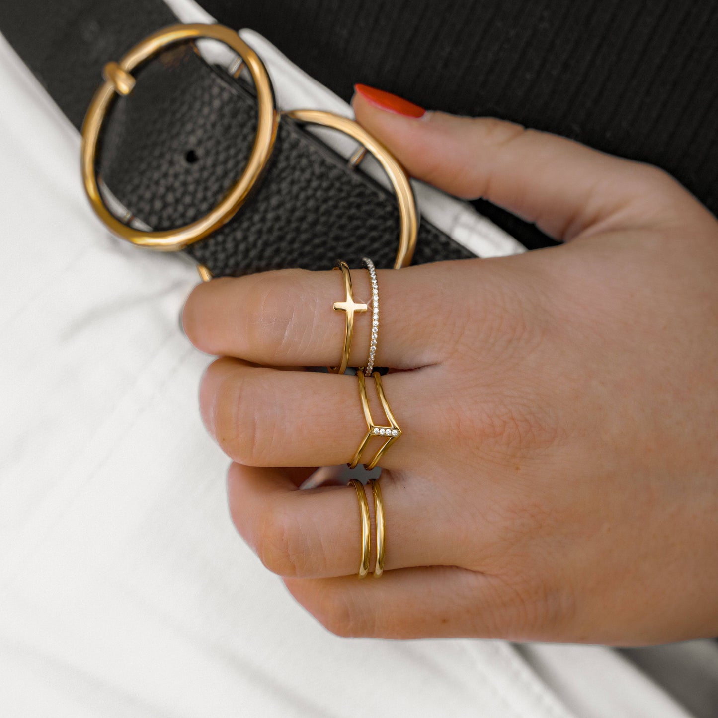 Amaya Double Hoop Earrings - Elevate Your Style