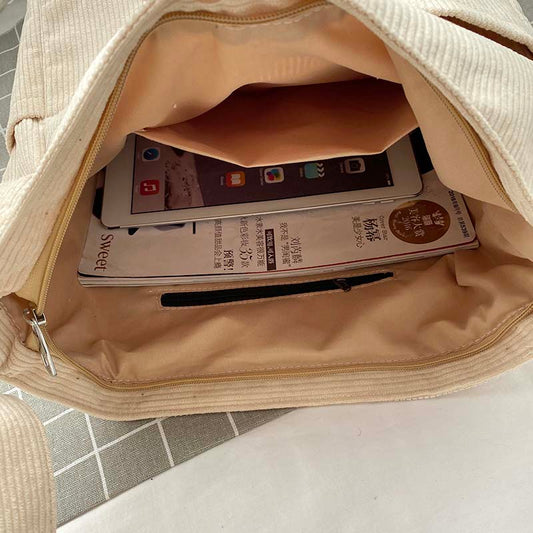 StyleLoom - Luxe Corduroy Schoudertas voor Vrouwen