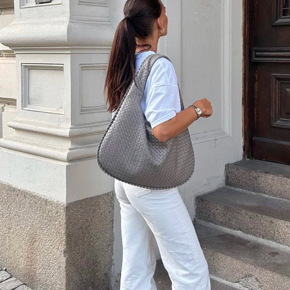 WeaveLux Bag - Elegante Dames Schoudertas met Ruimte