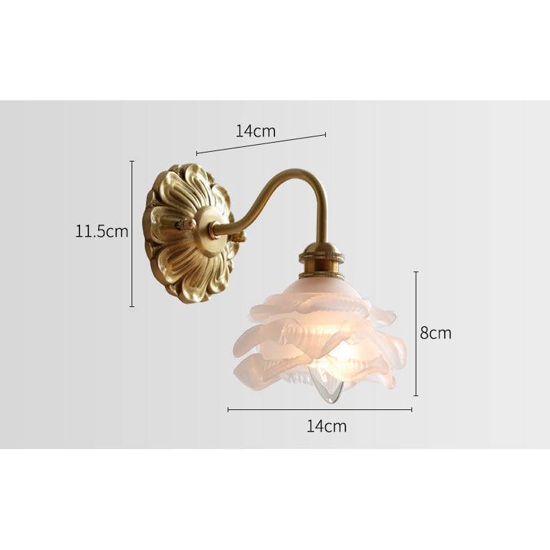 SfeerLuxe - Verweerde Glazen Wandlamp met Zwanenhals