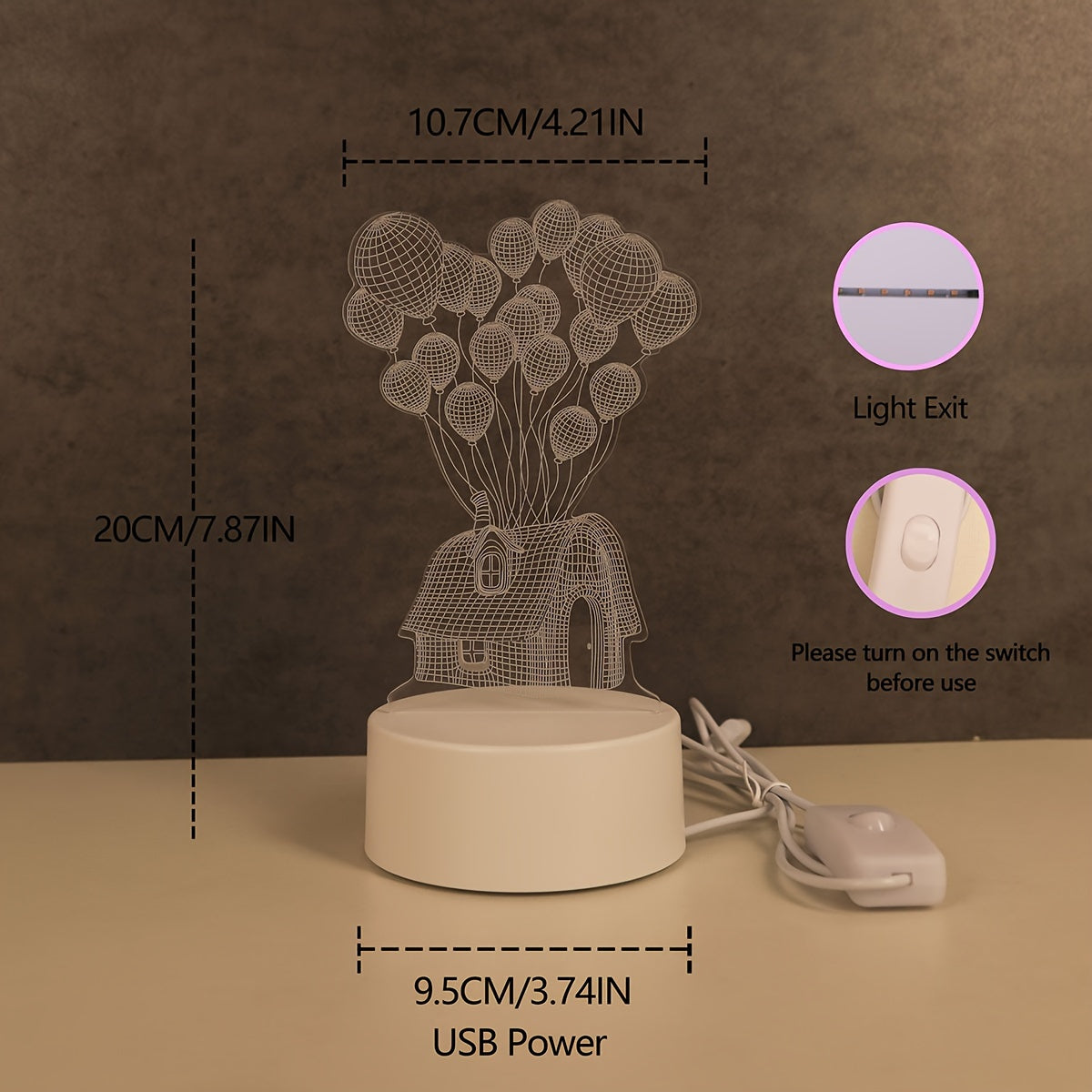 LumiBalloon – Unieke 3D LED Ballonlamp USB