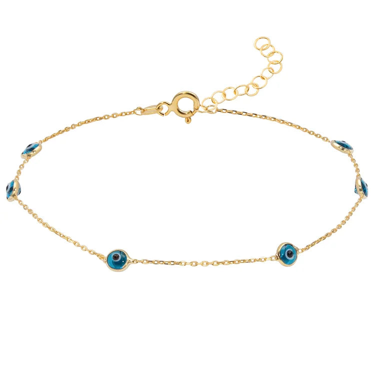 Zahira Multi-Color Eye-Catching Anklet