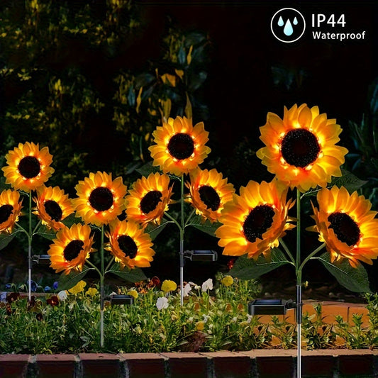 SolarBloom Light – Zonnebloem LED Tuinlamp 3 Koppen