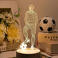 SportGlow Lamp - 3D Voetbal Illusie Tafellamp