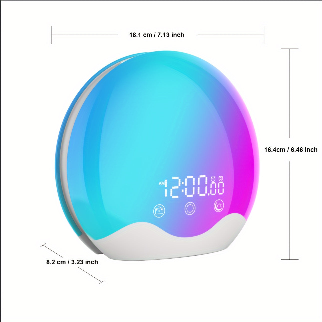 HaloLight - Luxe Zonsopgang Wekker met Touchfunctie