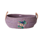 PurpleBloom - Grote Handgemaakte Raffia Mand