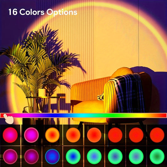 SunGlow Projectielamp - 16 Kleuren met Afstandsbediening
