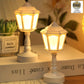 RetroGlow Lamp - Kleine LED Tafellamp Straatlantaarn
