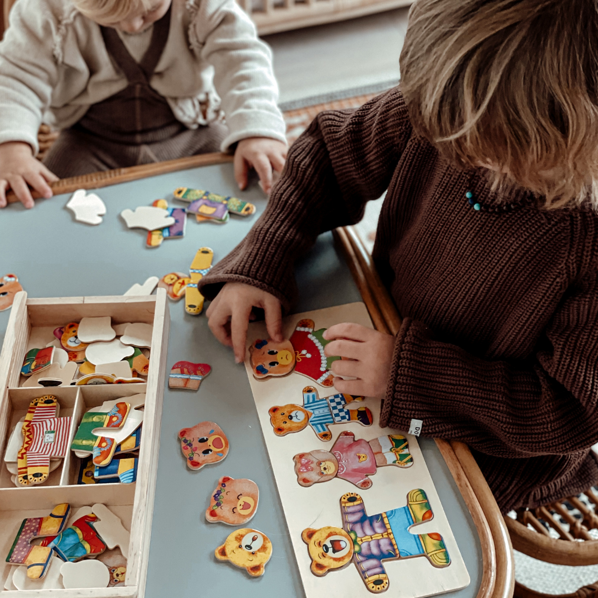 WoodCraft Puzzle - 100 Outfit Creaties voor Kinderen