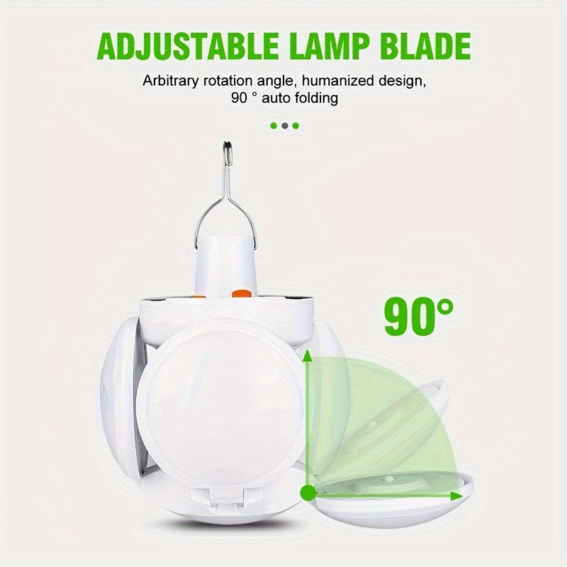 SolarFold Lamp - Draagbare Oplaadbare LED Kamperverlichting