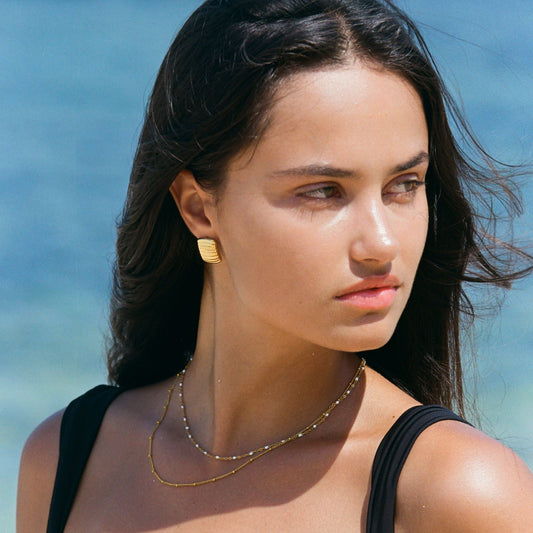 Amara Dubbele Kralen Choker - Elegant en Uniek!