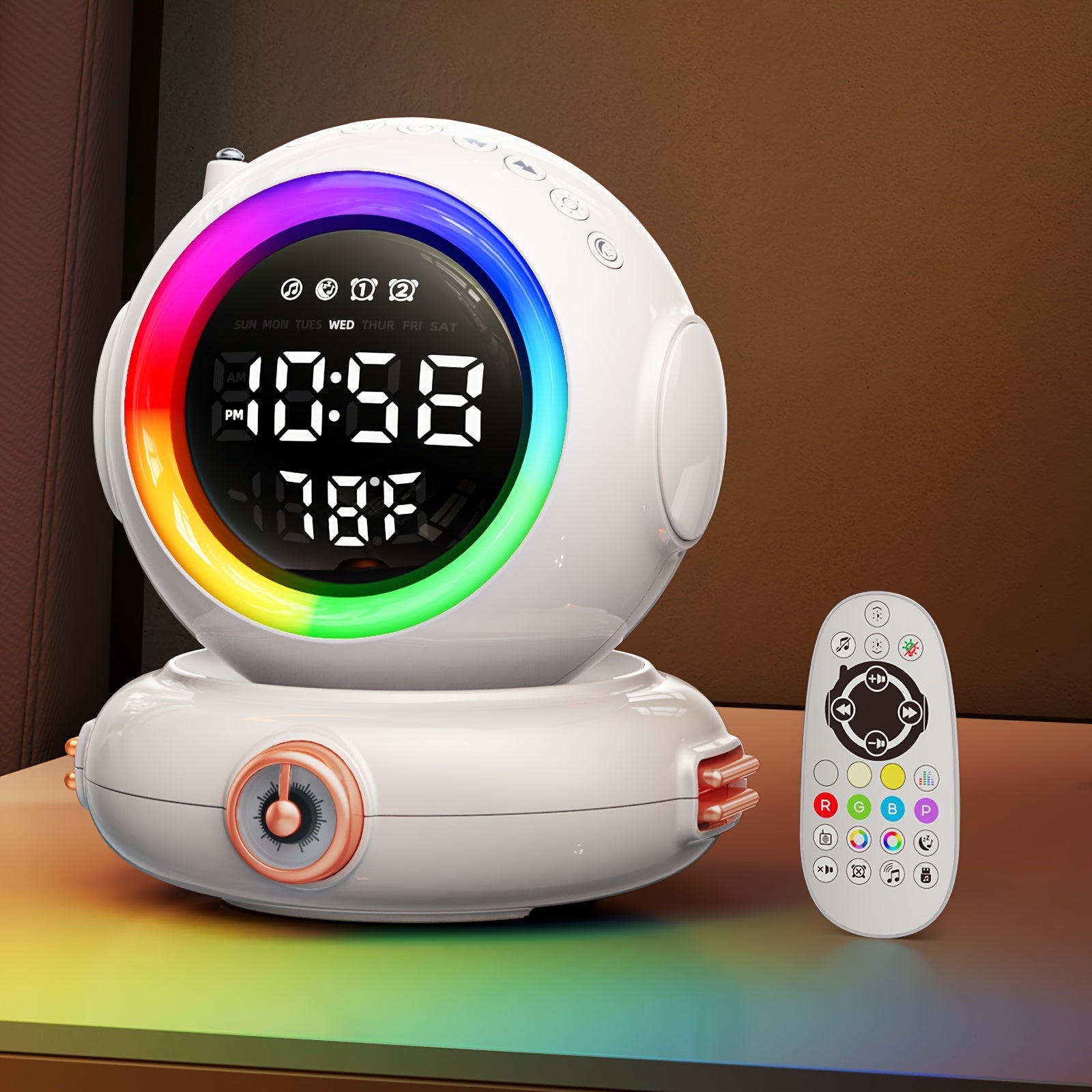 LunaRise - Wake-up Light met Bluetooth Speaker en FM Radio