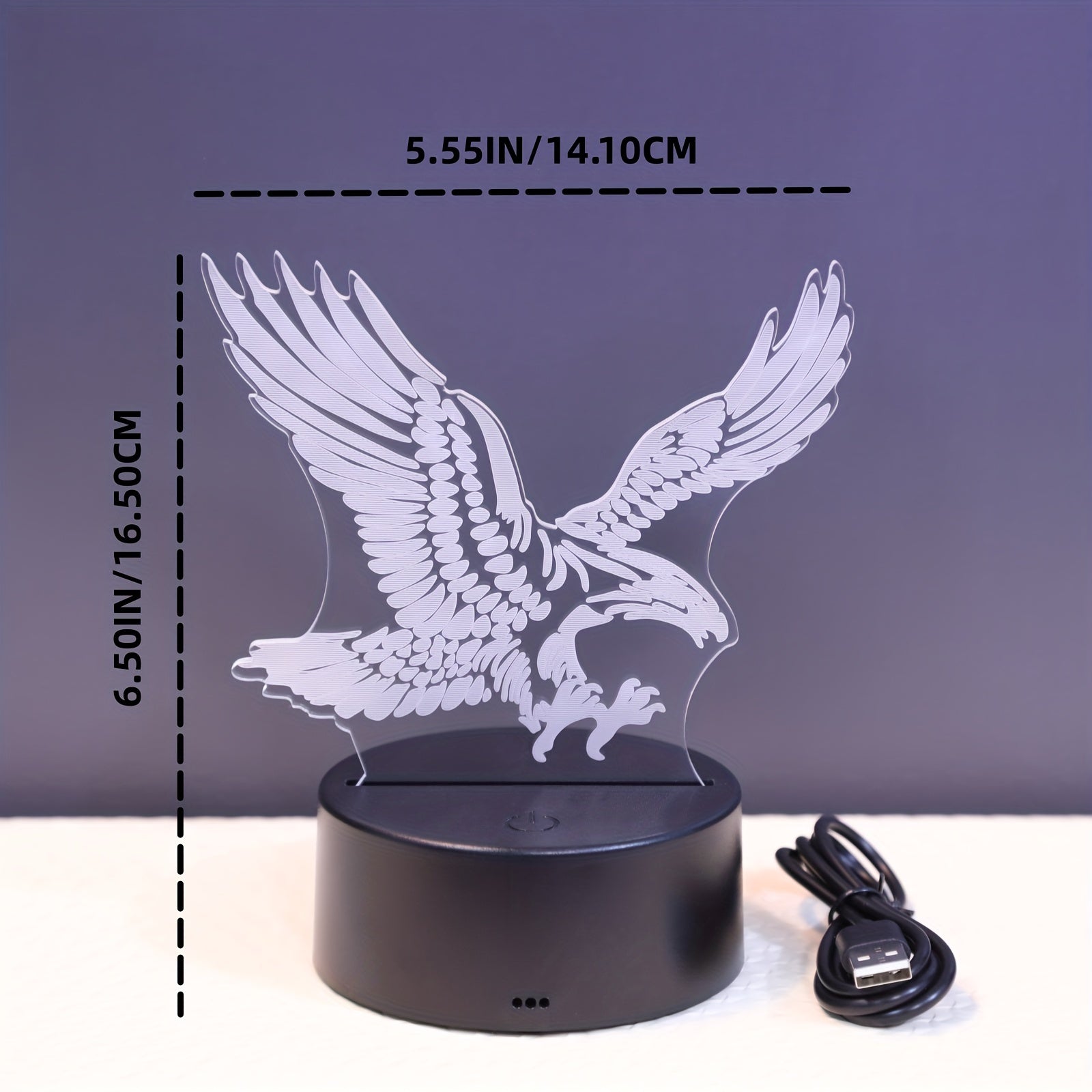 EagleLight – 3D LED Nachtlamp met Kleuren en Touch