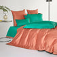 Dream Orange Green - Luxe Dekbedovertrekset voor Frisse Sfeer