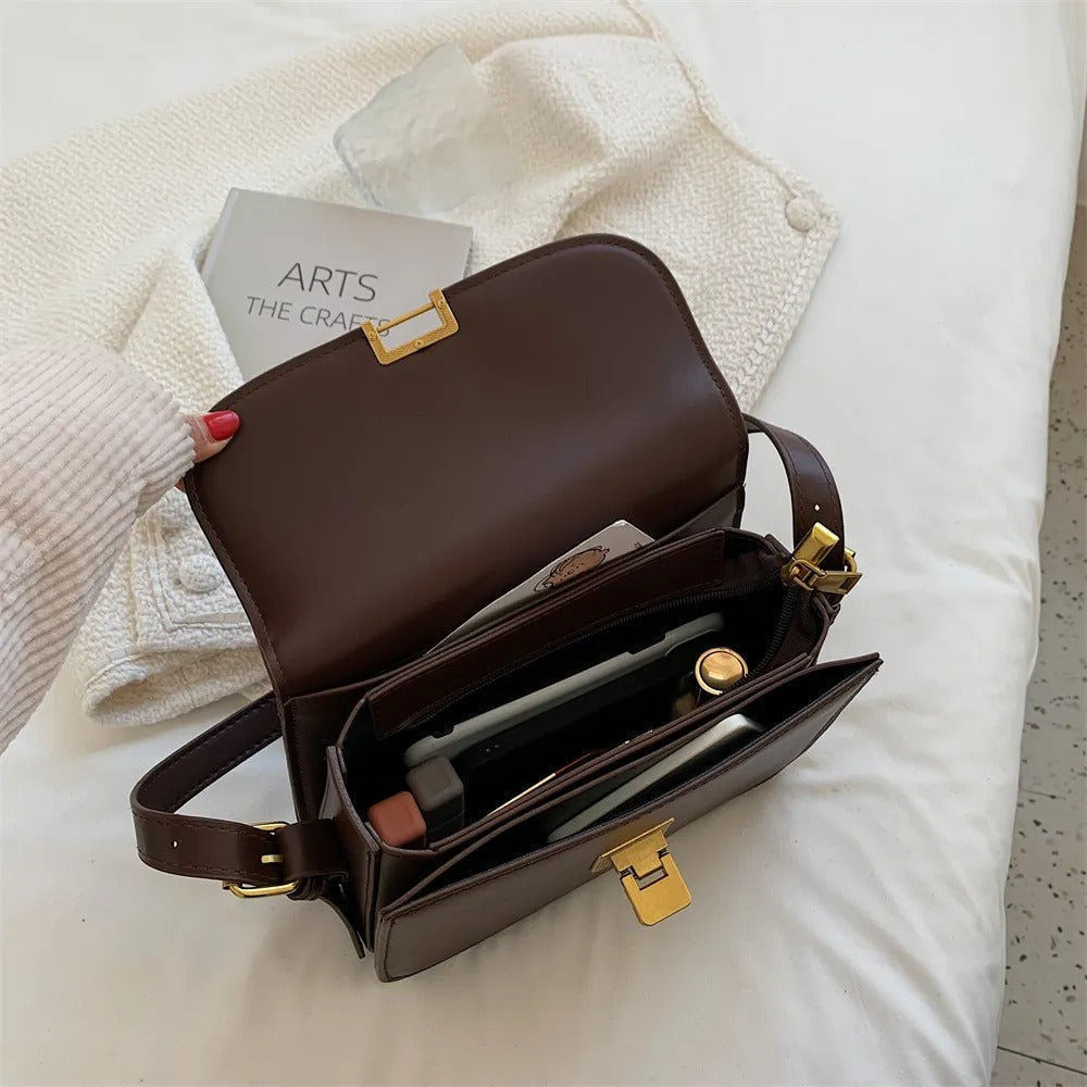 Ellieza – Elegante Leren Schoudertas voor Dames