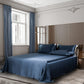 LuxLoom – Premium Moerbeizijde Beddengoed in Navy Blauw
