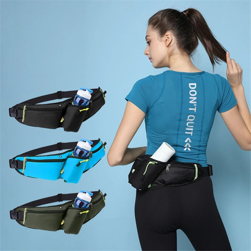 RunEase Belt – Waterdichte Hardloopriem met Drinkhouder
