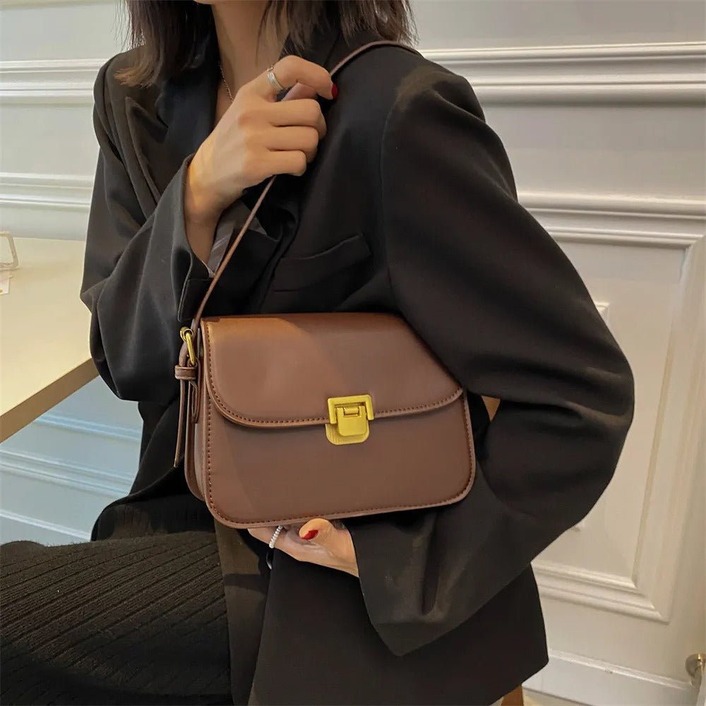 Ellieza – Elegante Leren Schoudertas voor Dames