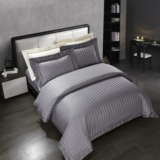 Prestige Grey - Luxe Egyptisch Katoenen Dekbedovertrek