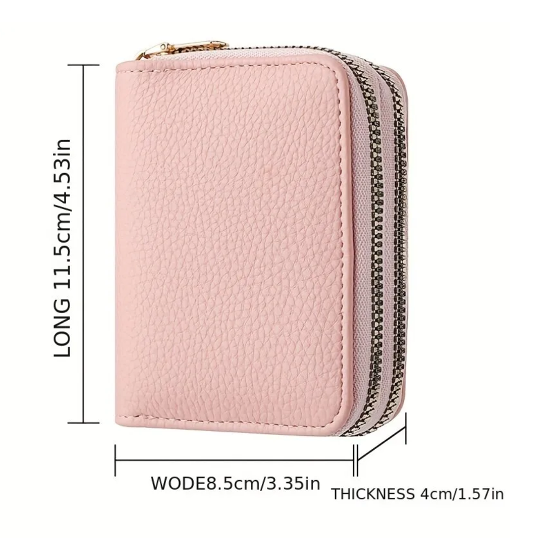 MiniWallet - Trendy Lychee Print Portemonnee