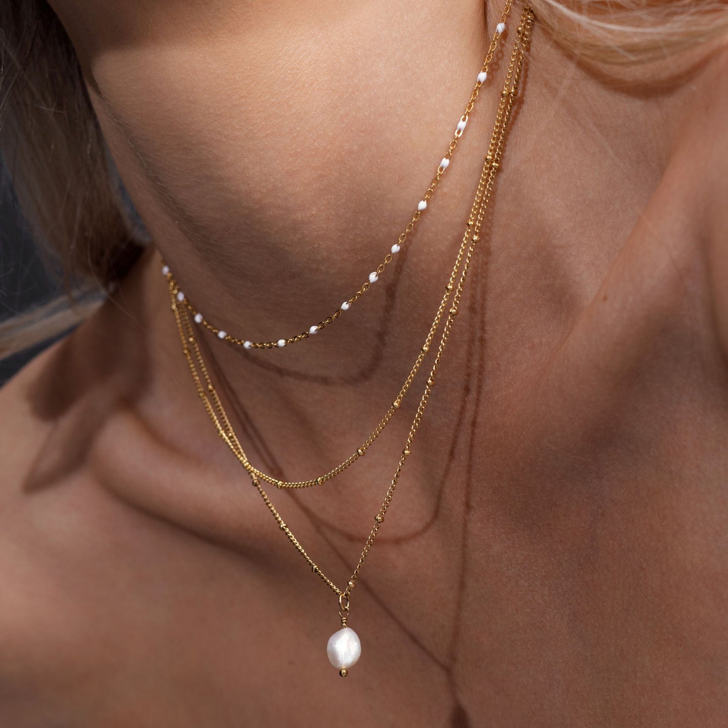 Amara Dubbele Kralen Choker - Elegant en Uniek!