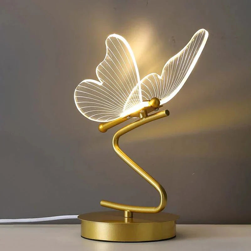 ButterflyLuxe - Elegante LED Tafellamp in Vlinderdesign