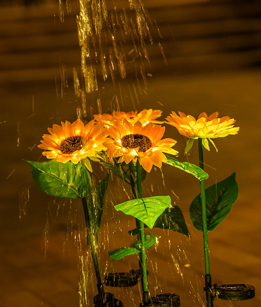 SolarBloom – Realistische Zonnebloem Tuinlamp voor Buiten