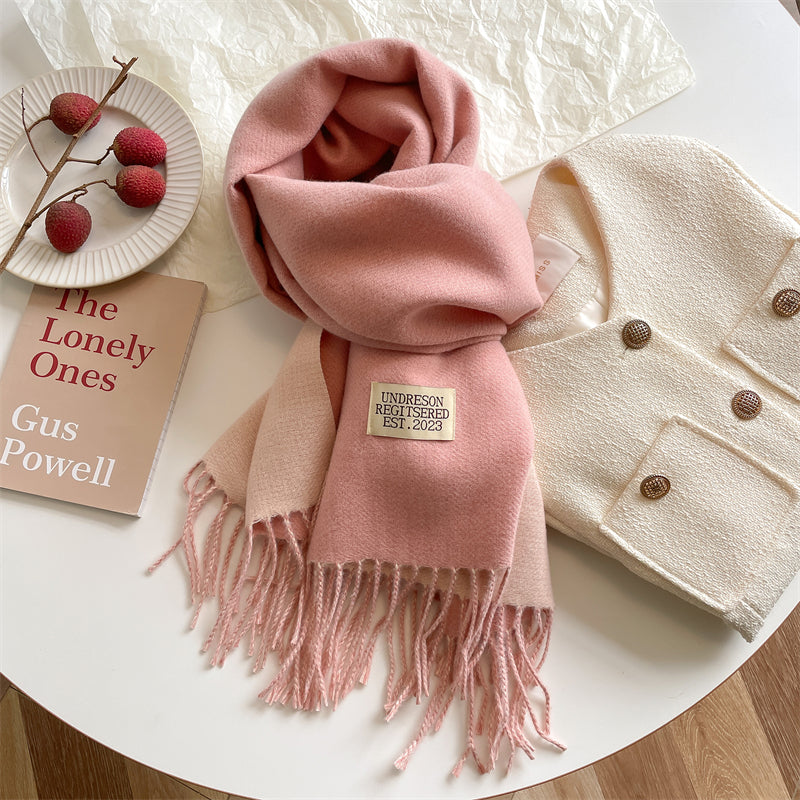 LuxeTwist Scarf - Elegante Dubbelzijdige Pashmina