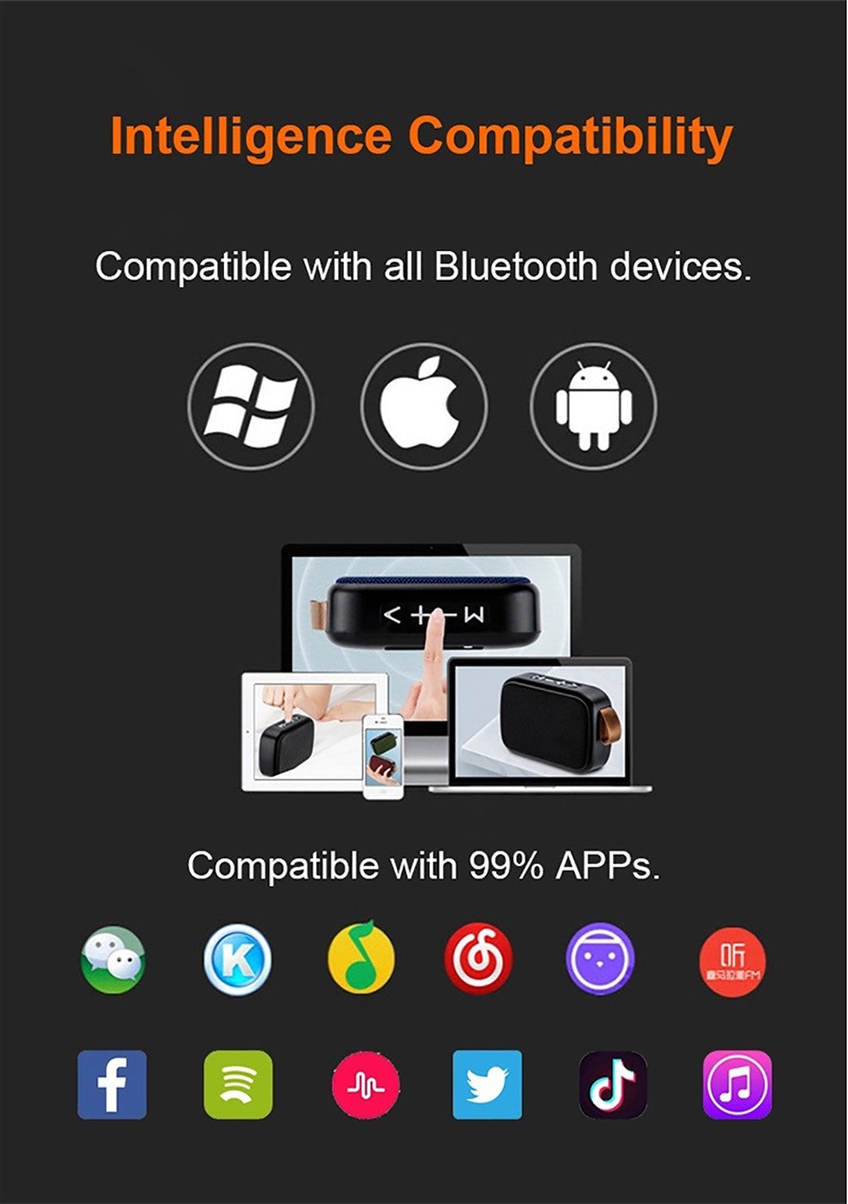 SoundWave – Draagbare Bluetooth Speaker met Hifi Geluid