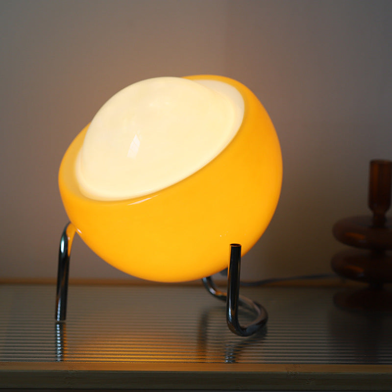 RetroGlow - Scandinavische Glas Tafellamp voor Sfeer