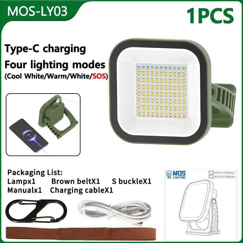 PowerGlow – Oplaadbare LED Campinglamp met Magneten