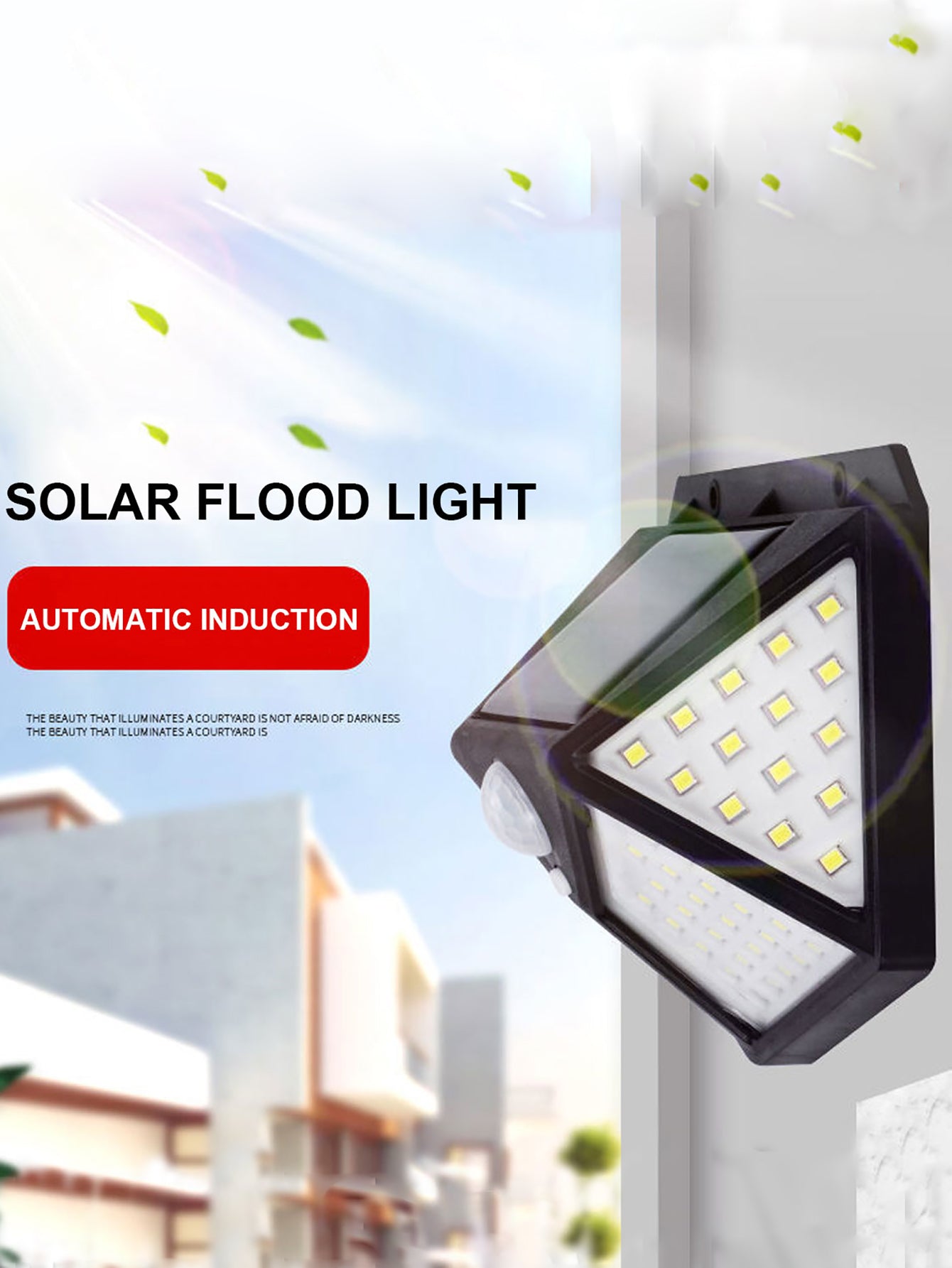 SolarGlow – Waterproof LED Tuinverlichting met Sensor