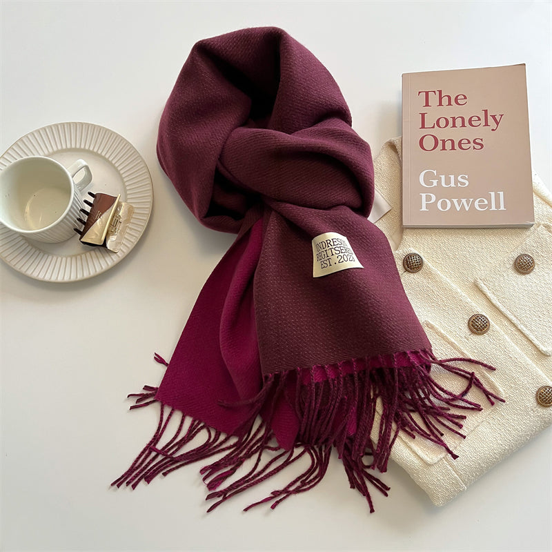 LuxeTwist Scarf - Elegante Dubbelzijdige Pashmina