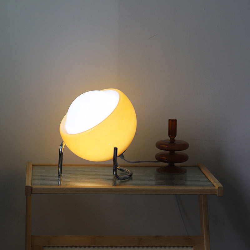 RetroGlow - Scandinavische Glas Tafellamp voor Sfeer