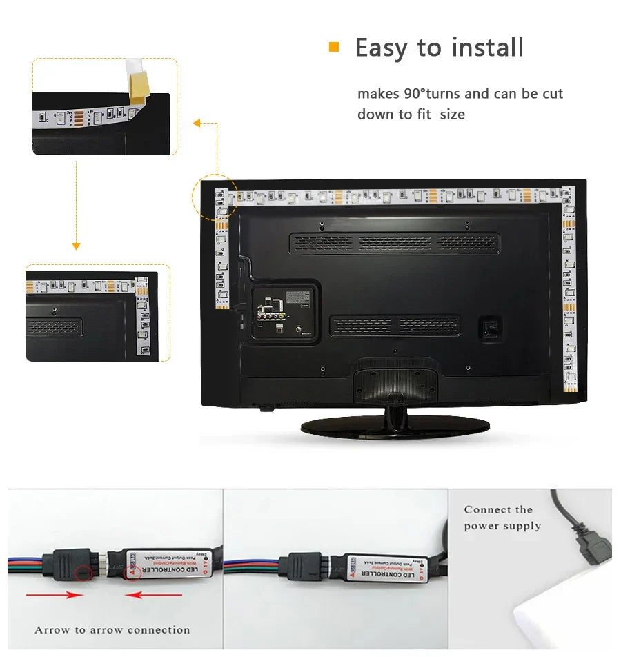 GlowShift - RGB LED Strip voor Kamer en TV
