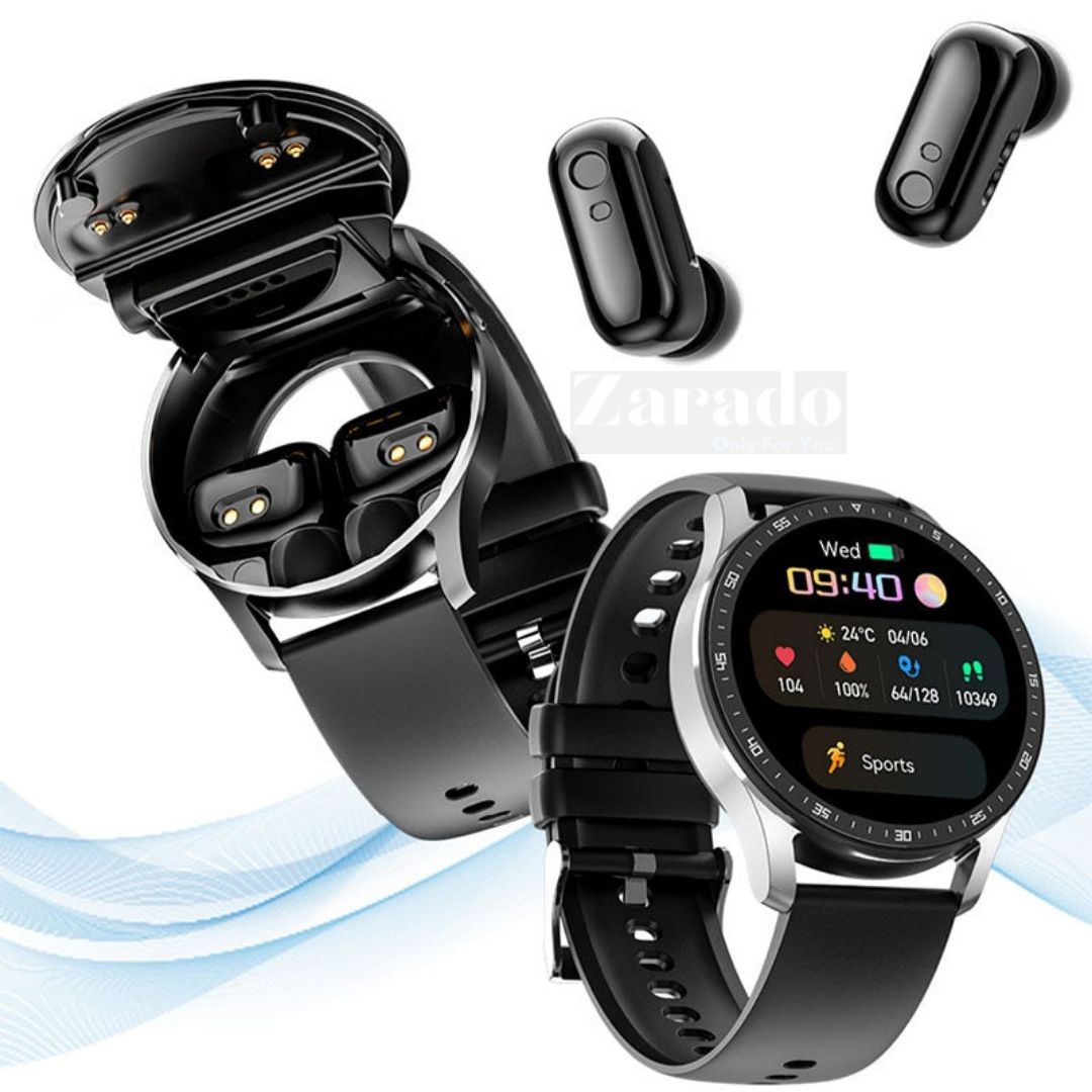SmartLink Watch – Stijlvolle Smartwatch met Oordopjes