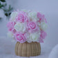 FloraGlow - Luxe Art Deco Rozen Tafellamp met USB