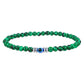Zorgvuldig Gemaakte 4mm Natuurlijke Steen Armband met Boze Oog - Thor Edition voor Mannen