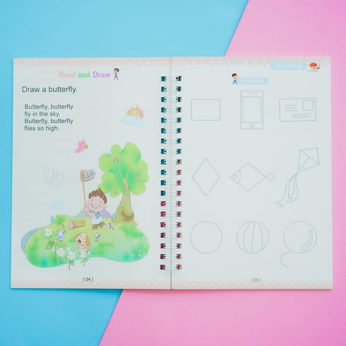 ScribbleJoy Boek - Herbruikbaar Educatief Schrijfboek voor Kinderen