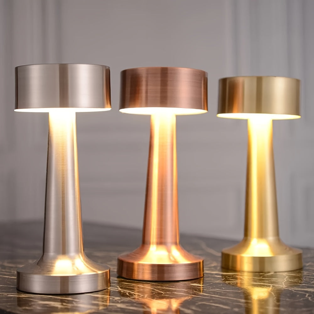 LuxeGlow – Draadloze Touch Tafellamp met 3 Kleuren