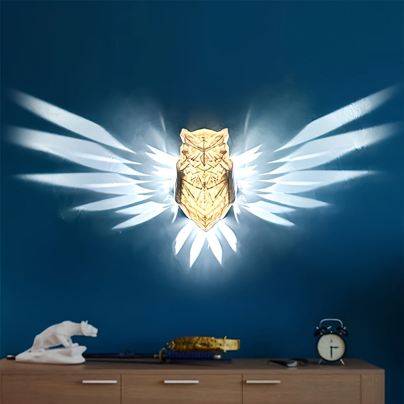 OwlGlow Wall Light - Geometrische LED Wanddecoratie