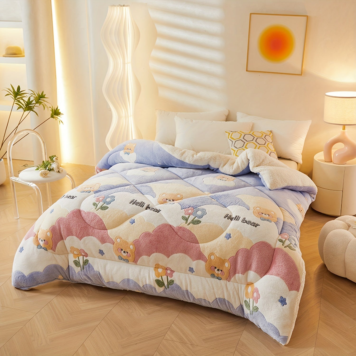 FloralDream – Zacht Fleece Winter Dekbed