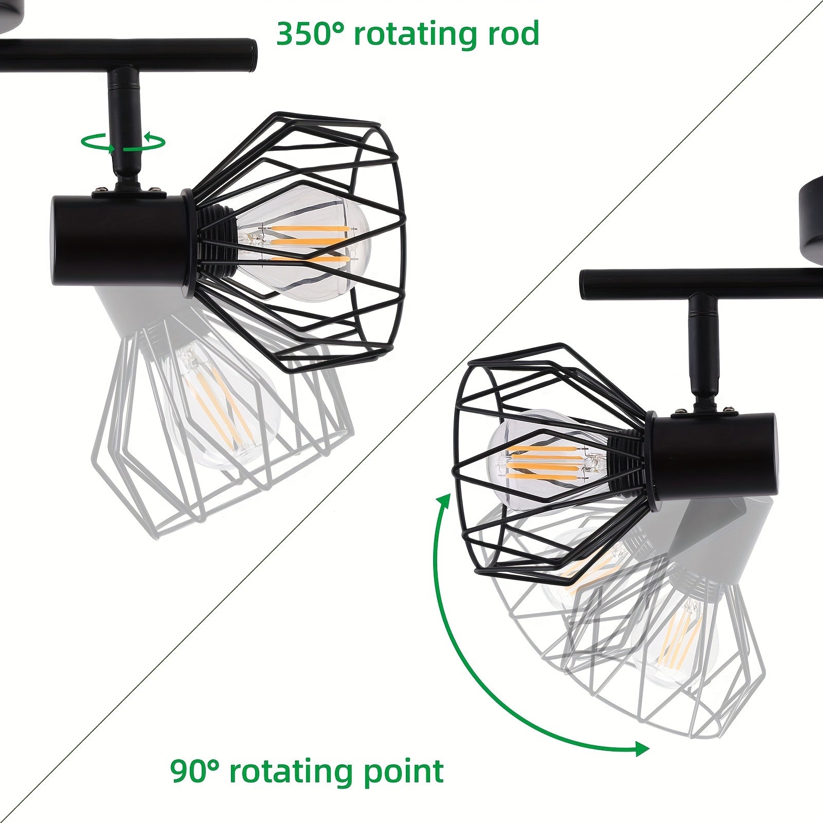 SpotFlex Light – Verstelbare LED Plafondlamp met 2 Bollen