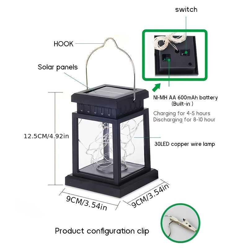 SolarLantern – Set van Waterdichte Zonne-Hanglampen voor Tuin en Feest