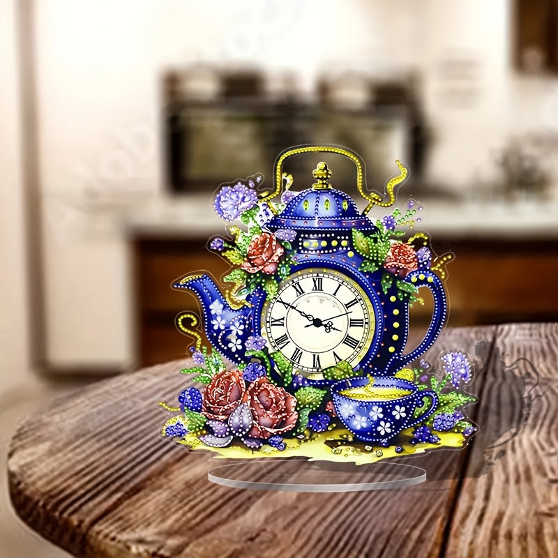 DecoClock - Stijlvolle Acryl Theepot Klok